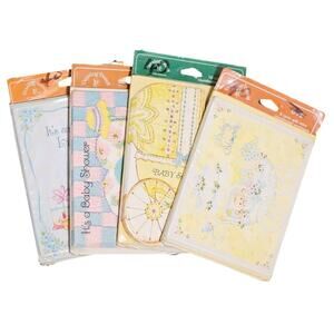 Vtg Drawing Board Baby Shower Greeting Cards w/Envelopes Lot Of 4 New Sealed NOS
